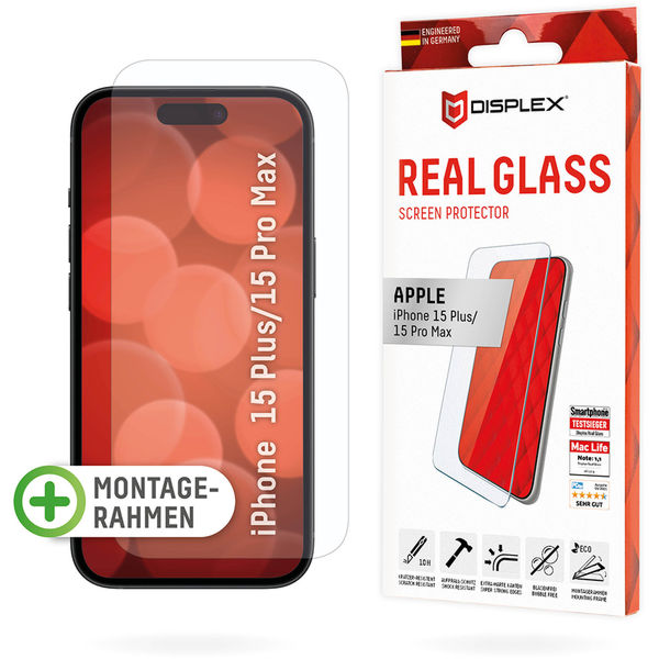 Displex - Premium Real Glass 2D - iPhone 16 Pro - Clear