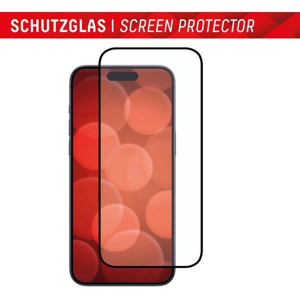 Displex - Premium Real Glass Full Cover - iPhone 16 - Black