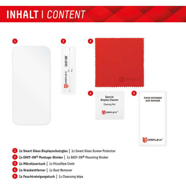 Displex - Premium Smart FlexiGlass - iPhone 16 Plus / iPhone 15 Pro Max / iPhone 15 Plus - Clear