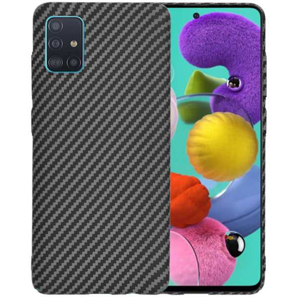 Techsuit - Carbonite FiberShell - Samsung Galaxy A51 4G - Black