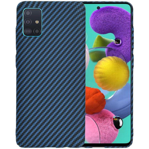 Techsuit - Carbonite FiberShell - Samsung Galaxy A51 4G - Cyan