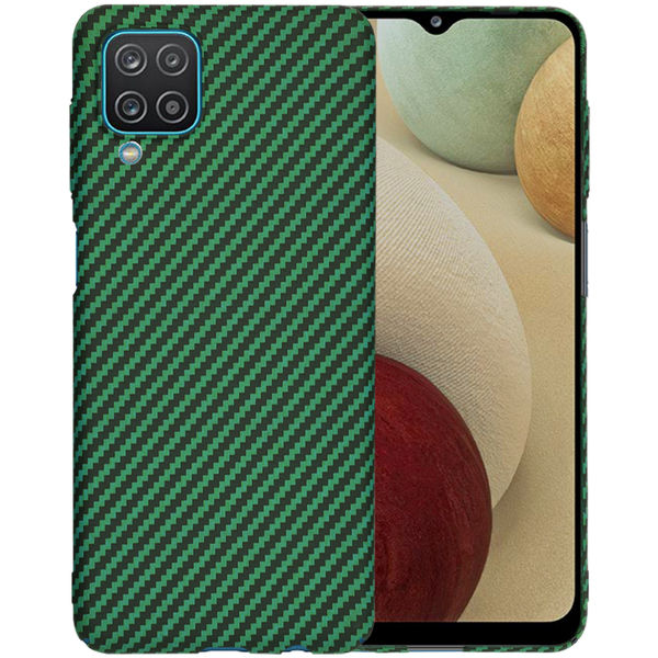Techsuit - Carbonite FiberShell - Samsung Galaxy A12 / A12 Nacho / M12 / F12 - Green