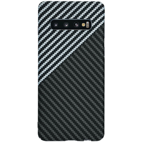 Techsuit - Carbonite FiberShell - Samsung Galaxy S10 - Stealth Gray