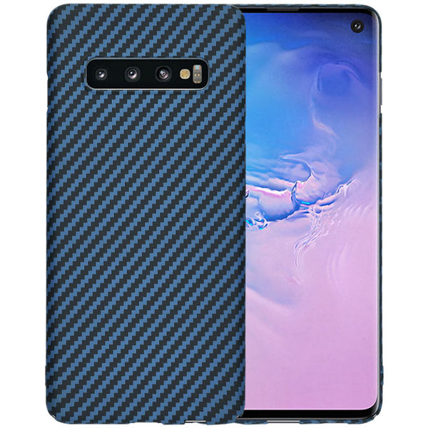 Techsuit - Carbonite FiberShell - Samsung Galaxy S10 - Cyan
