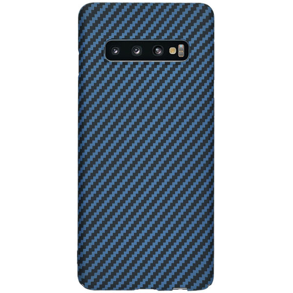 Techsuit - Carbonite FiberShell - Samsung Galaxy S10 - Cyan