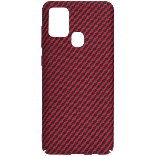 Techsuit - Carbonite FiberShell - Samsung Galaxy A21s - Red