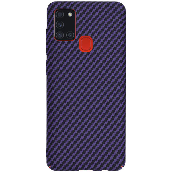 Techsuit - Carbonite FiberShell - Samsung Galaxy A21s - Purple
