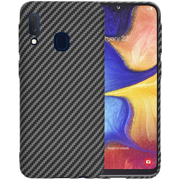 Techsuit - Carbonite FiberShell - Samsung Galaxy A20e - Black