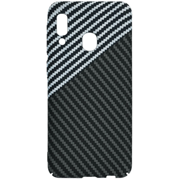 Techsuit - Carbonite FiberShell - Samsung Galaxy A20e - Stealth Gray