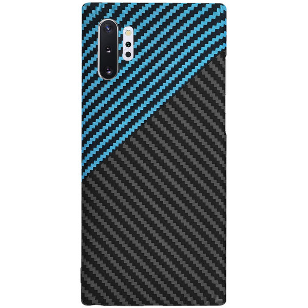 Techsuit - Carbonite FiberShell - Samsung Galaxy Note 10 Plus 4G / Note 10 Plus 5G - Blue Pulse