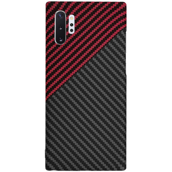 Techsuit - Carbonite FiberShell - Samsung Galaxy Note 10 Plus 4G / Note 10 Plus 5G - Red Vortex