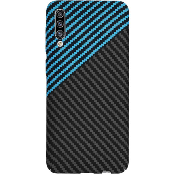 Techsuit - Carbonite FiberShell - Samsung Galaxy A30s / A50 / A50s - Blue Pulse