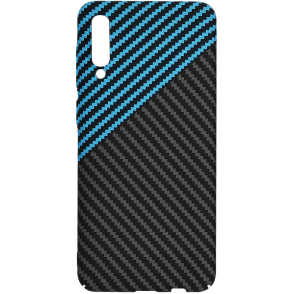 Techsuit - Carbonite FiberShell - Samsung Galaxy A30s / A50 / A50s - Blue Pulse