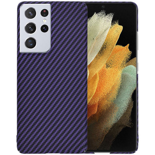 Techsuit - Carbonite FiberShell - Samsung Galaxy S21 Ultra 5G - Purple