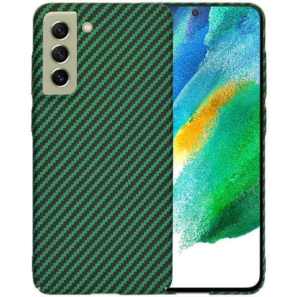 Techsuit - Carbonite FiberShell - Samsung Galaxy S21 FE 5G - Green