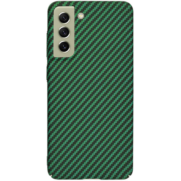 Techsuit - Carbonite FiberShell - Samsung Galaxy S21 FE 5G - Green