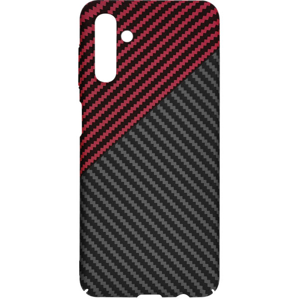 Techsuit - Carbonite FiberShell - Samsung Galaxy A13 5G / A04s - Red Vortex