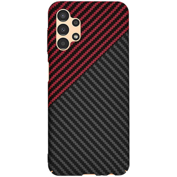 Techsuit - Carbonite FiberShell - Samsung Galaxy A13 4G - Red Vortex