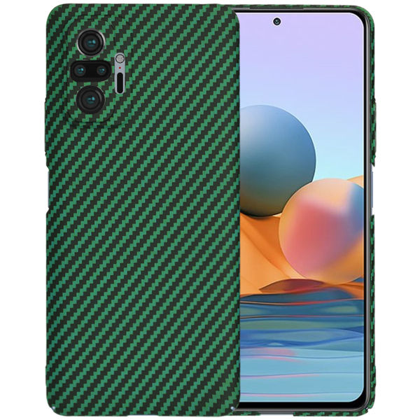 Techsuit - Carbonite FiberShell - Xiaomi Redmi Note 10 Pro / Note 10 Pro Max - Green