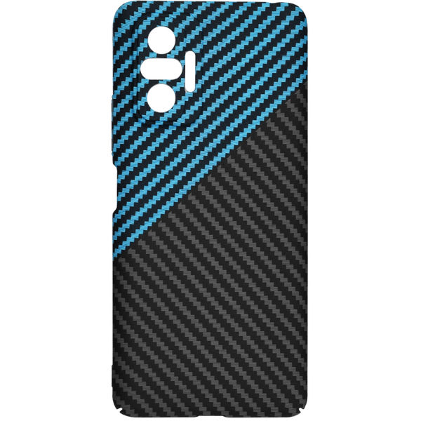 Techsuit - Carbonite FiberShell - Xiaomi Redmi Note 10 Pro / Note 10 Pro Max - Blue Pulse