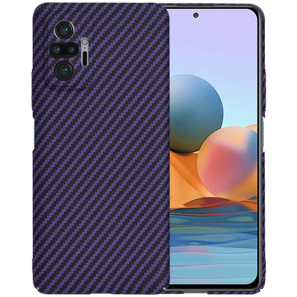 Techsuit - Carbonite FiberShell - Xiaomi Redmi Note 10 Pro / Note 10 Pro Max - Purple