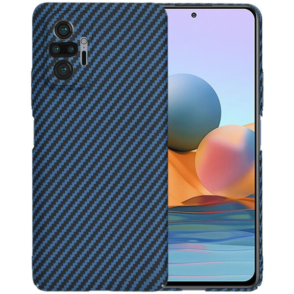 Techsuit - Carbonite FiberShell - Xiaomi Redmi Note 10 Pro / Note 10 Pro Max - Cyan