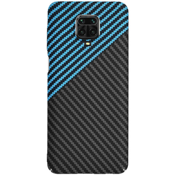 Techsuit - Carbonite FiberShell - Xiaomi Redmi Note 9S / Note 9 Pro / Note 9 Pro Max - Blue Pulse