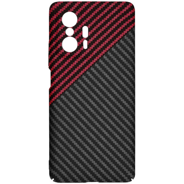 Techsuit - Carbonite FiberShell - Xiaomi 11T / 11T Pro - Red Vortex