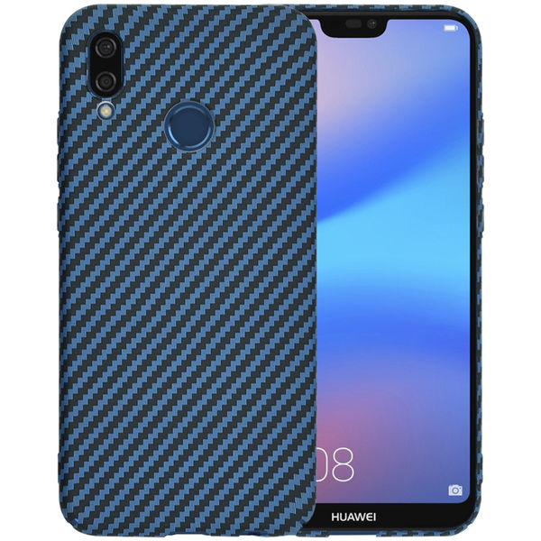 Techsuit - Carbonite FiberShell - Huawei P20 Lite - Cyan