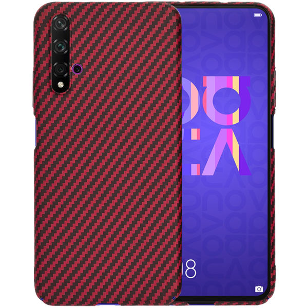 Techsuit - Carbonite FiberShell - Huawei Nova 5T / Honor 20 - Red