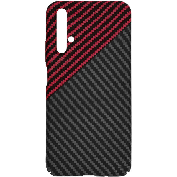 Techsuit - Carbonite FiberShell - Huawei Nova 5T / Honor 20 - Red Vortex