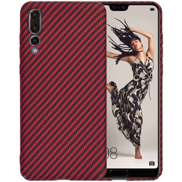 Techsuit - Carbonite FiberShell - Huawei P20 Pro - Red