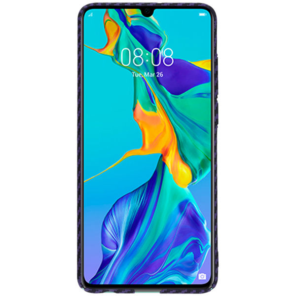 Techsuit - Carbonite FiberShell - Huawei P30 - Purple