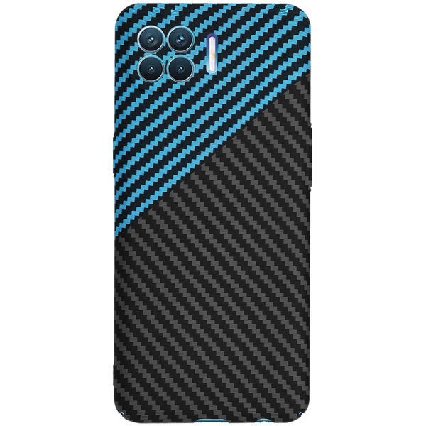 Techsuit - Carbonite FiberShell - Oppo Reno4 Lite - Blue Pulse
