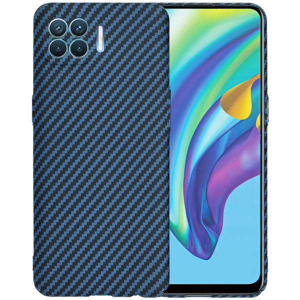Techsuit - Carbonite FiberShell - Oppo Reno4 Lite - Cyan