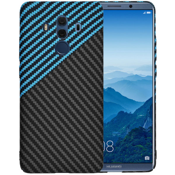 Techsuit - Carbonite FiberShell - Huawei Mate 10 Pro - Blue Pulse
