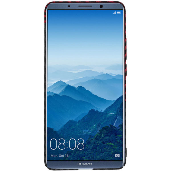 Techsuit - Carbonite FiberShell - Huawei Mate 10 Pro - Red Vortex