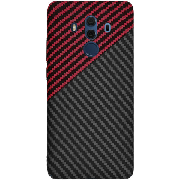 Techsuit - Carbonite FiberShell - Huawei Mate 10 Pro - Red Vortex