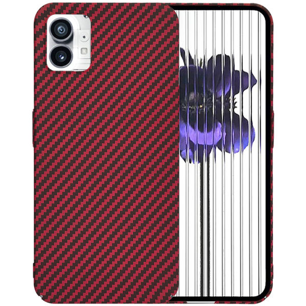 Techsuit - Carbonite FiberShell - Nothing Phone (1) - Red