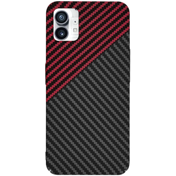 Techsuit - Carbonite FiberShell - Nothing Phone (1) - Red Vortex