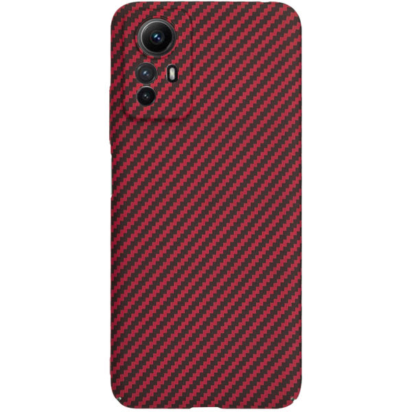 Techsuit - Carbonite FiberShell - Xiaomi Redmi Note 12S - Red