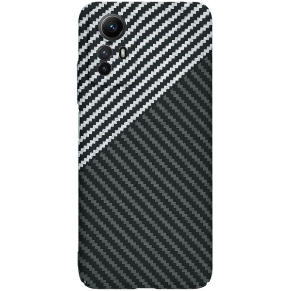Techsuit - Carbonite FiberShell - Xiaomi Redmi Note 12S - Stealth Gray