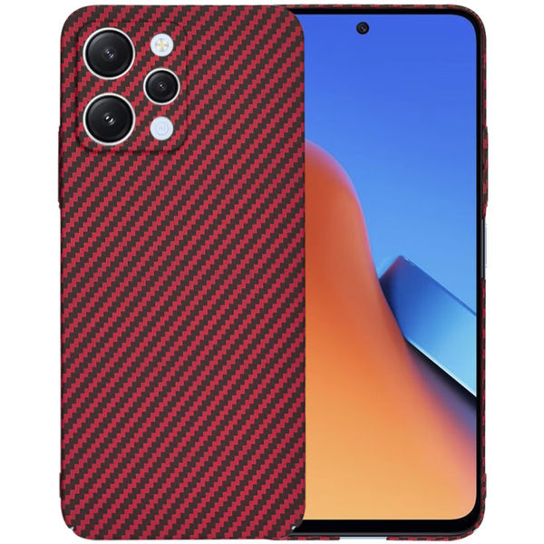 Techsuit - Carbonite FiberShell - Xiaomi Redmi 12 4G / 12 5G - Red