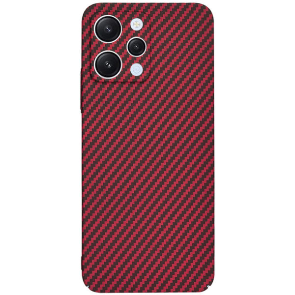 Techsuit - Carbonite FiberShell - Xiaomi Redmi 12 4G / 12 5G - Red