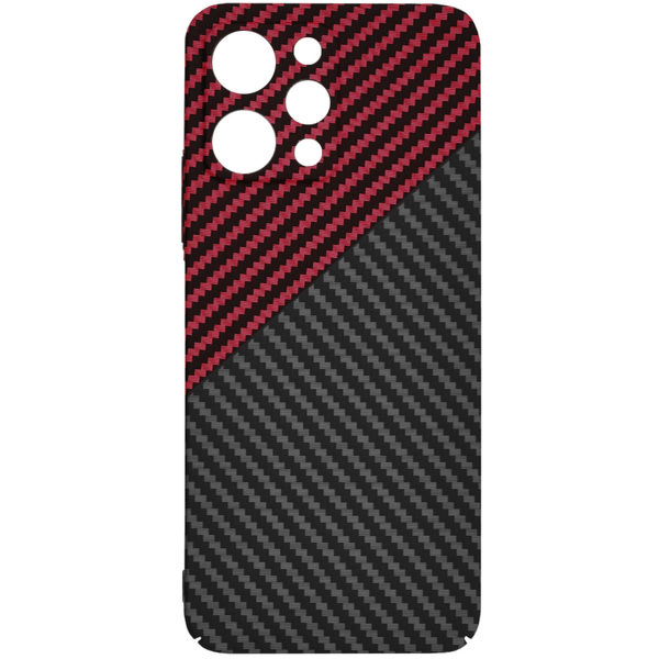 Techsuit - Carbonite FiberShell - Xiaomi Redmi 12 4G / 12 5G - Red Vortex