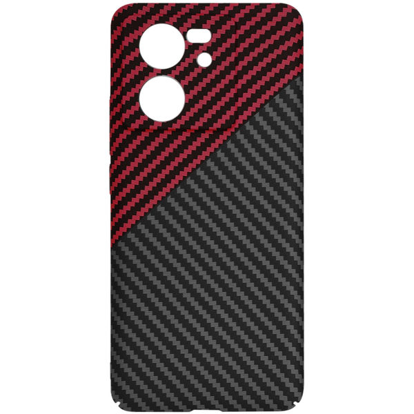Techsuit - Carbonite FiberShell - Xiaomi 13T / 13T Pro - Red Vortex