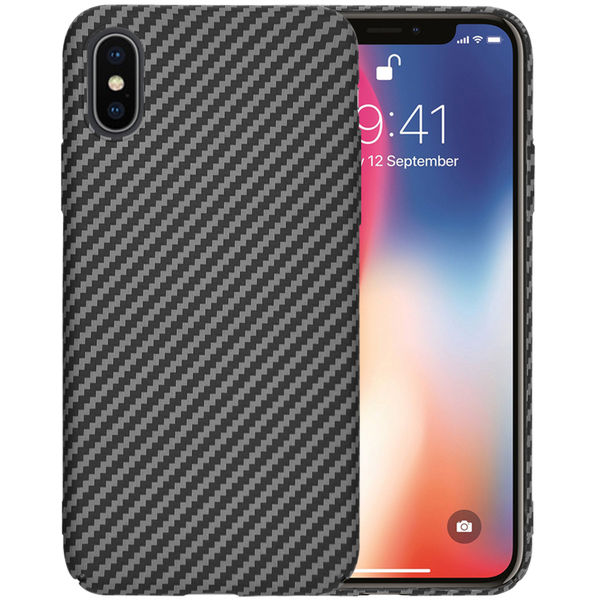 Techsuit - Carbonite FiberShell - iPhone X / iPhone XS - Black