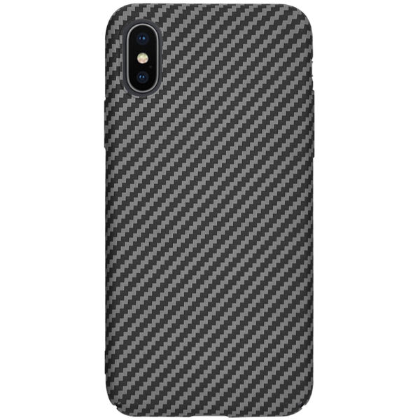 Techsuit - Carbonite FiberShell - iPhone X / iPhone XS - Black