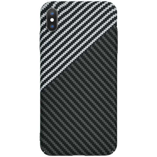 Techsuit - Carbonite FiberShell - iPhone X / iPhone XS - Stealth Gray