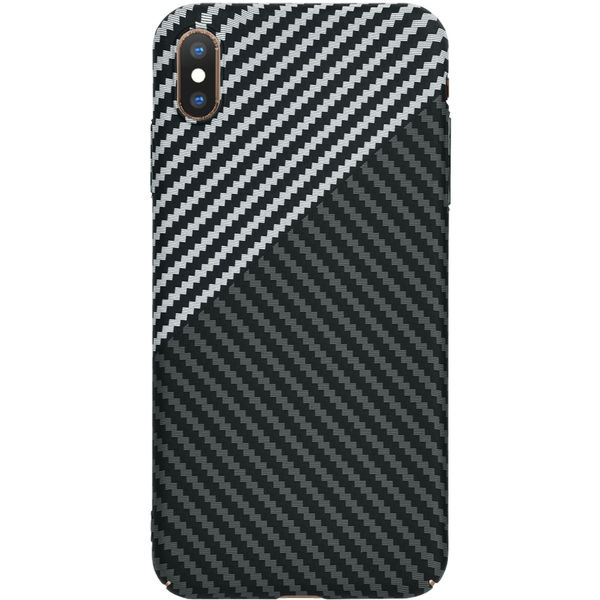 Techsuit - Carbonite FiberShell - iPhone XS Max - Stealth Gray